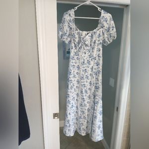 Short Sleeved Flower Dress